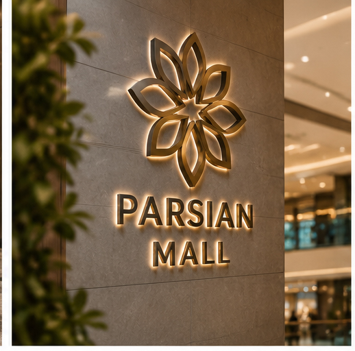 طراحی هویت بصری مجتمع تجاری آریا